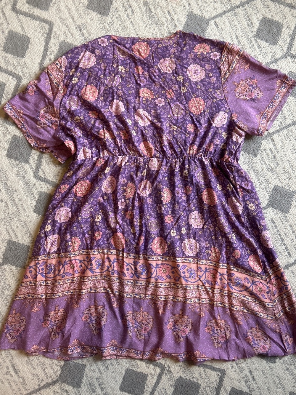 NEW Shein Curve Boho purple dress